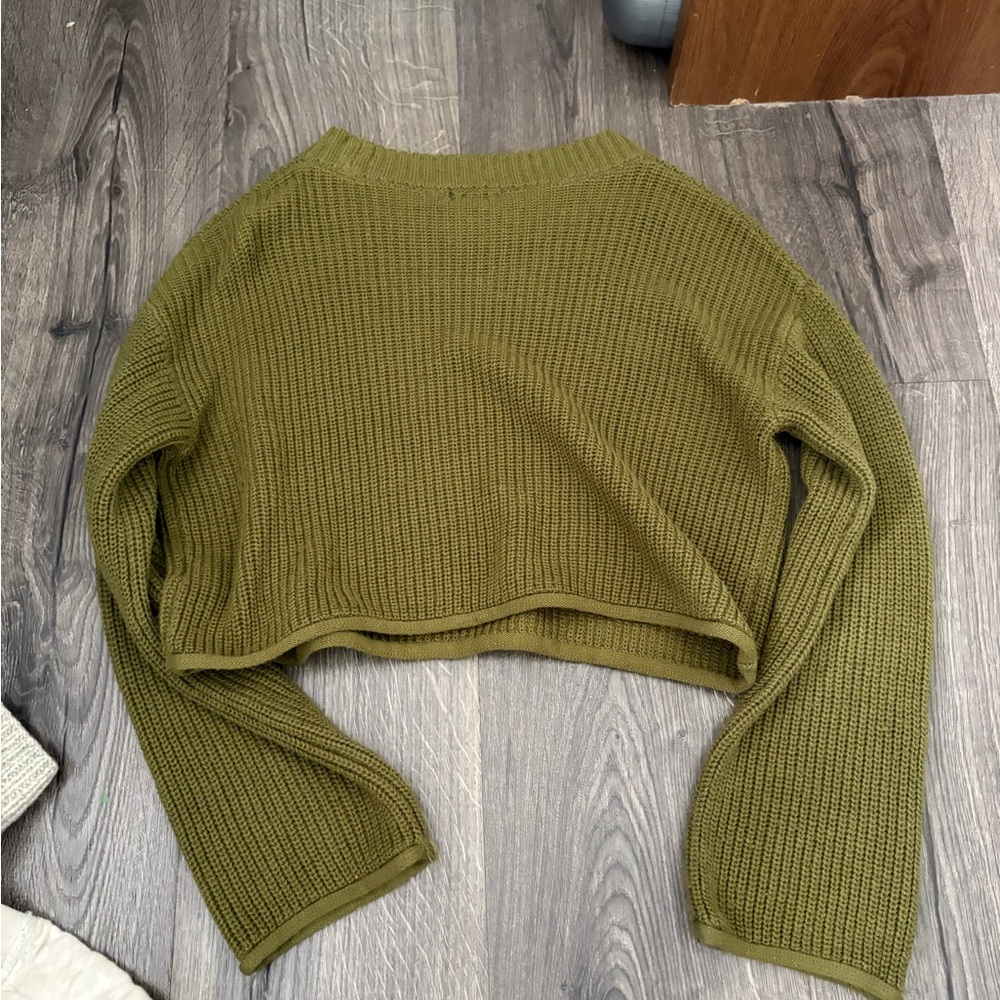 Wild Fable Olive Knit Sweater